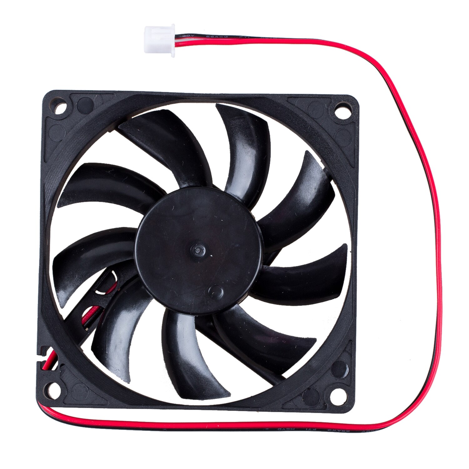 DC 2 Pin Connector PC Computer Case Cooling Fan 80x80mm 12V 0.18A