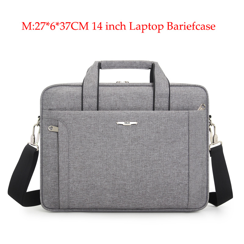 Large Capacity Men Women Laptop Handbag Travel Briefcase Bag Bussiness Notebook Bag for 14 15.6 Inch Laptop Bag: Gray-M SIZE