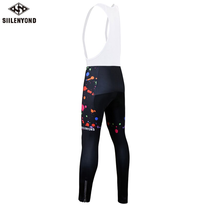 Siilenyond Shockproof Cycling Bib Pants Quick-Dry Mountain Bike Cycling Bib Trouser MTB Bicycle Cycling Tights For Women