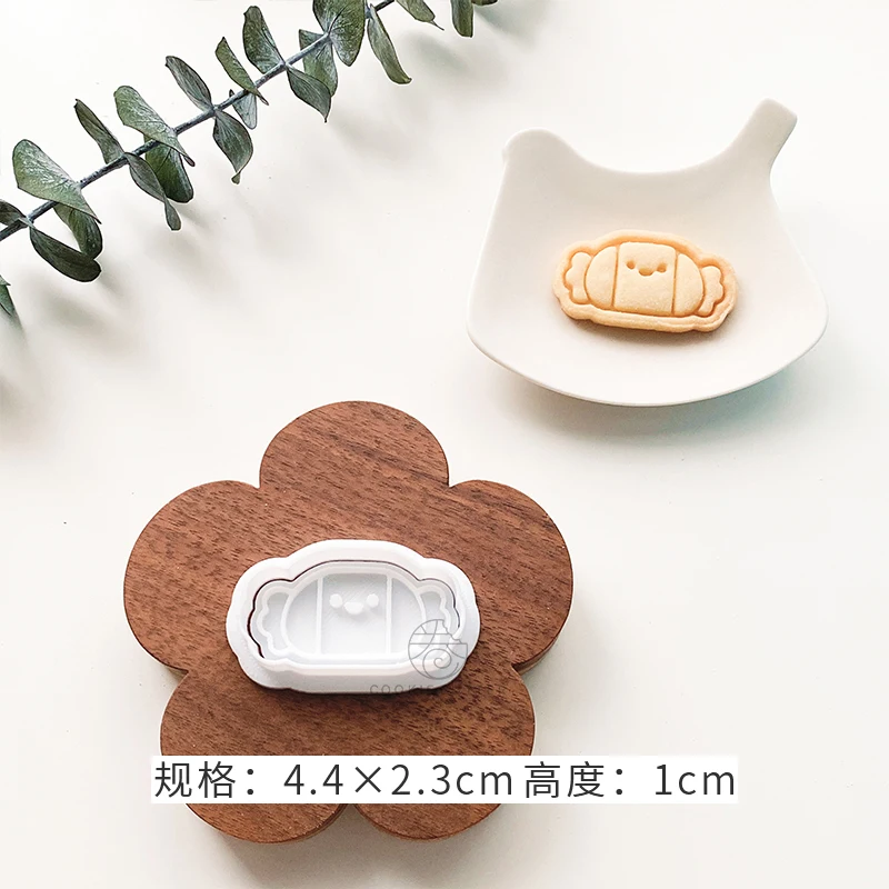 Di Natale mini Simpatico Pupazzo di Neve Pan di zenzero uomo Stampo per Biscotti Riutilizzabile 3D cartone animato Fondente Biscotto stampatore Cottura Torta Decorazione Strumenti: Blu