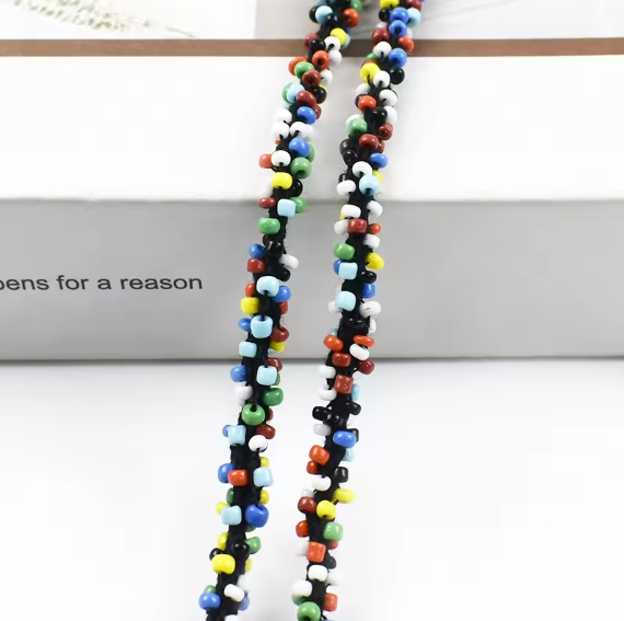 5mm Beaded Lace Trim for Sewing Clothes Trimmings Wedding Dress Curtain Laces Ribbon Decoration Hair Accessories: DULL