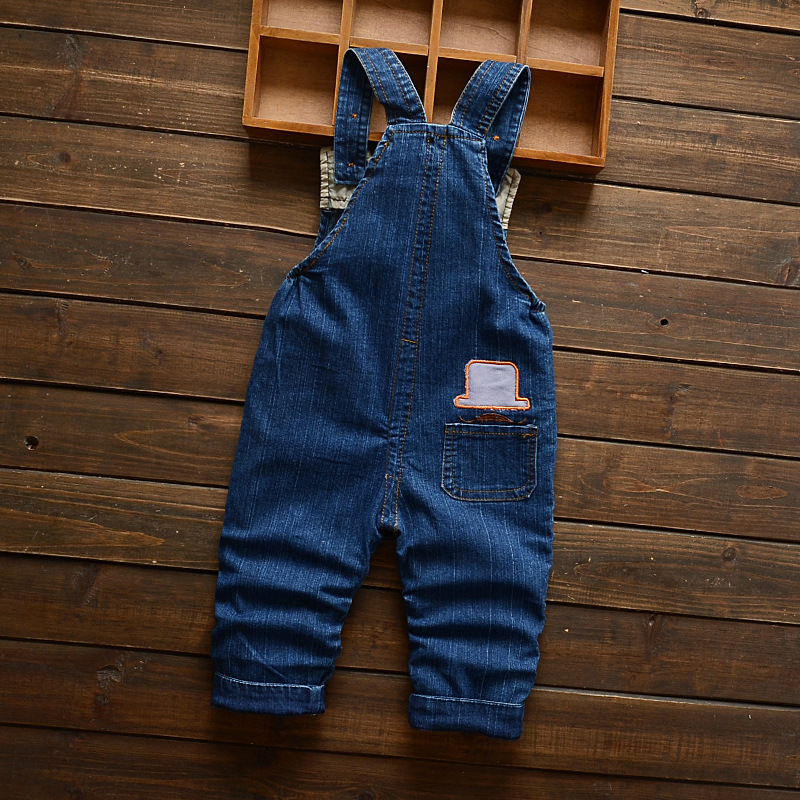 frühling und herbst cartoon hut bart strap hosen säugling kind casual denim strumpf overalls