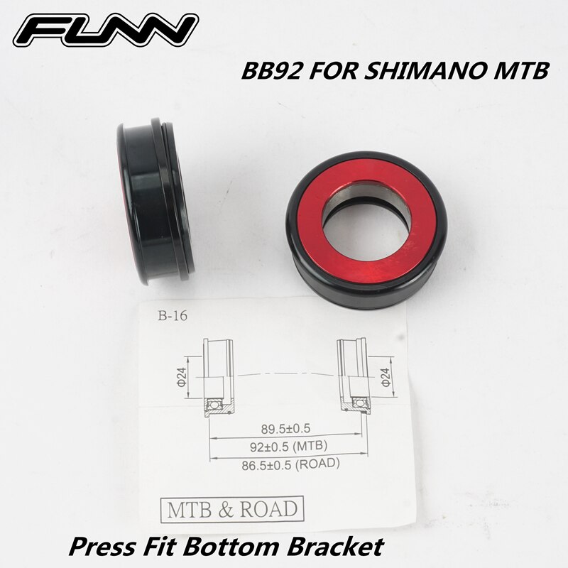 FUNN BSA PRESS FIT BOTTOM BRACKET REPLACEMENT BB SETS BSA 68 73MM PRESS FIT BB92 FOR SHIMANO SRAM MTB