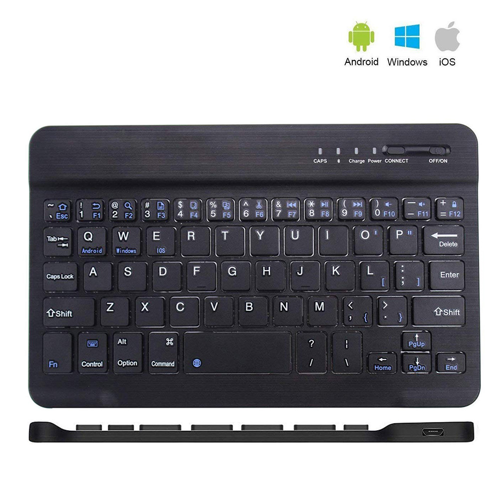 Mini Ultra Slim Wireless Bluetooth Keyboard 7/9/10 Inch Bluetooth 3.0 Toetsenbord Voor Ipad Telefoon Tablet Met Windows/android/Ios