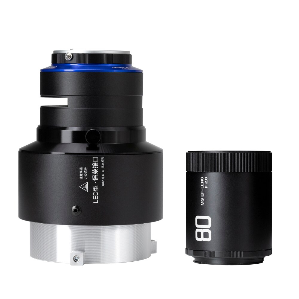 Conical Snoot Studio Lighting Accessory for LED Light Flash Strobe Light with Bowens Mount 20 Gobos F2.0 80mm Lens