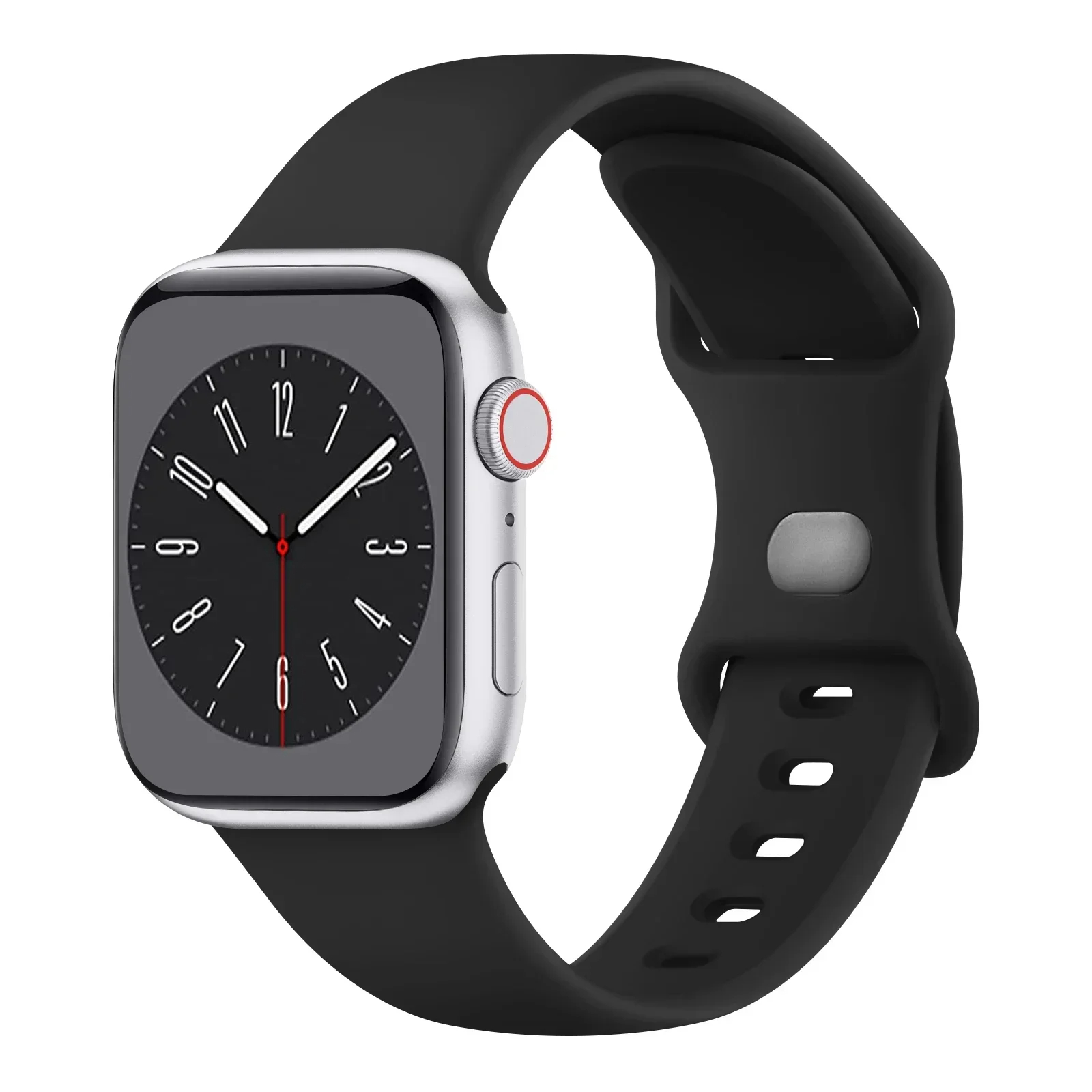 Zachte Siliconen Band Voor Apple Watch 9 8 7 6 5 4 3se Band Voor Iwatch Ultra 49Mm 45Mm 41Mm 40Mm 44Mm 38Mm 42Mm Horlogeband