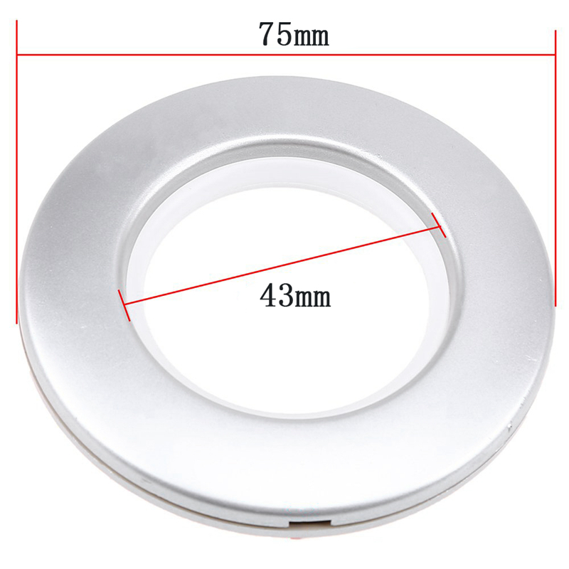 50 Pack Curtain Grommet, Inner Diameter 4m Curtain Eyelet Rings Nanoscale Low Noise Roman Ring (Silver)