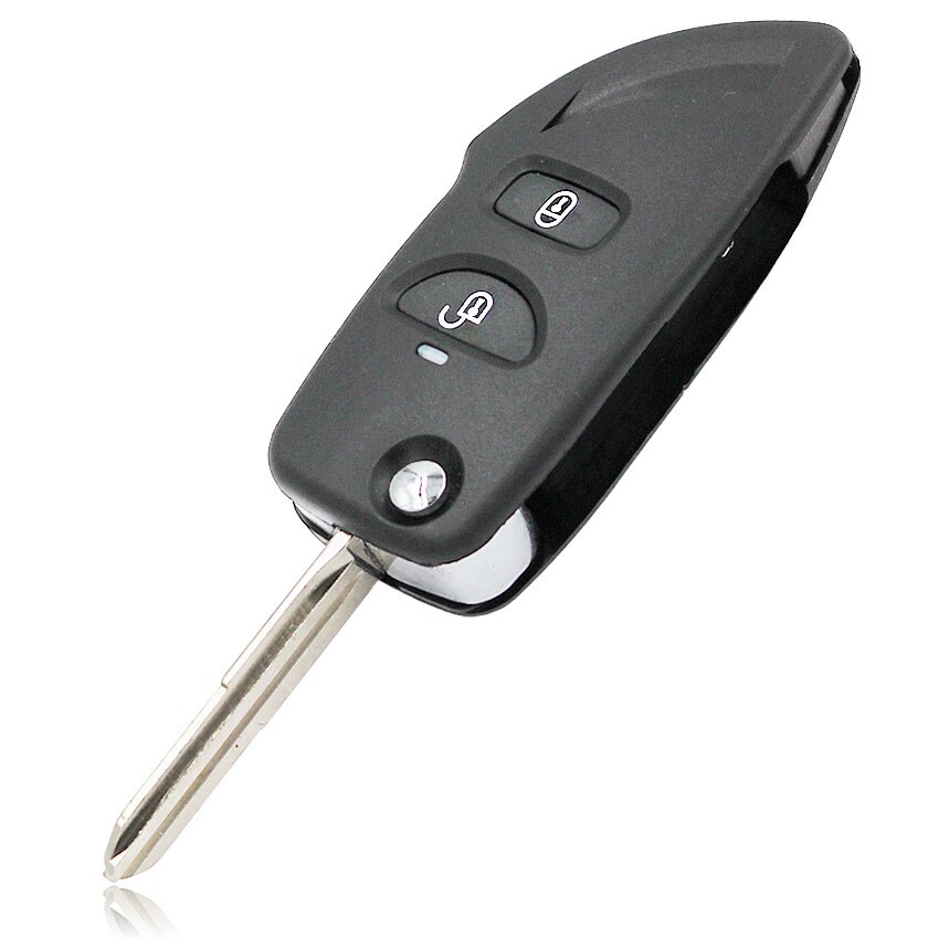 2 Button Folding Flip Remote Key Shell Case Car Key Housing With Battery Holder For Hyundai HAWTAI Santa Fe