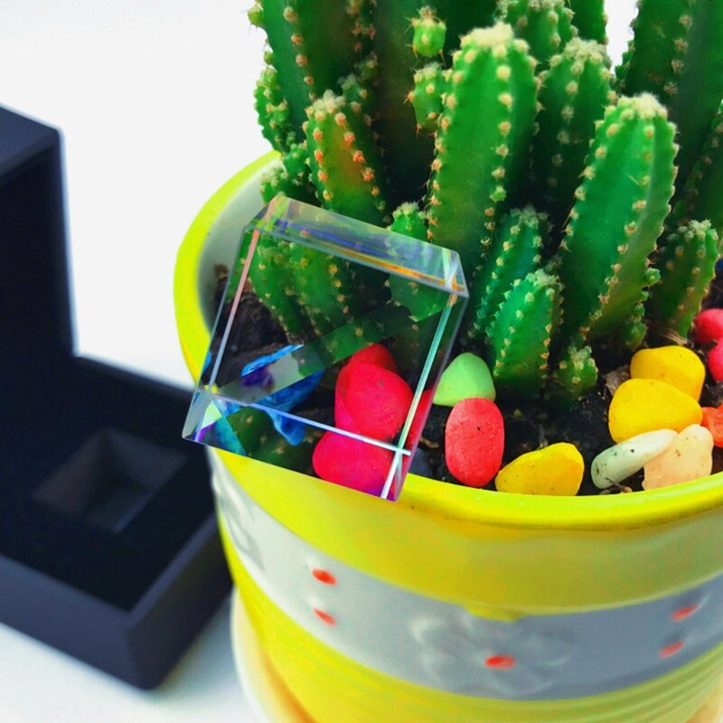 Prisme de couleur carré, prisme collecteur de couleurs, Cube à 6 côtés avec boîte à lumière