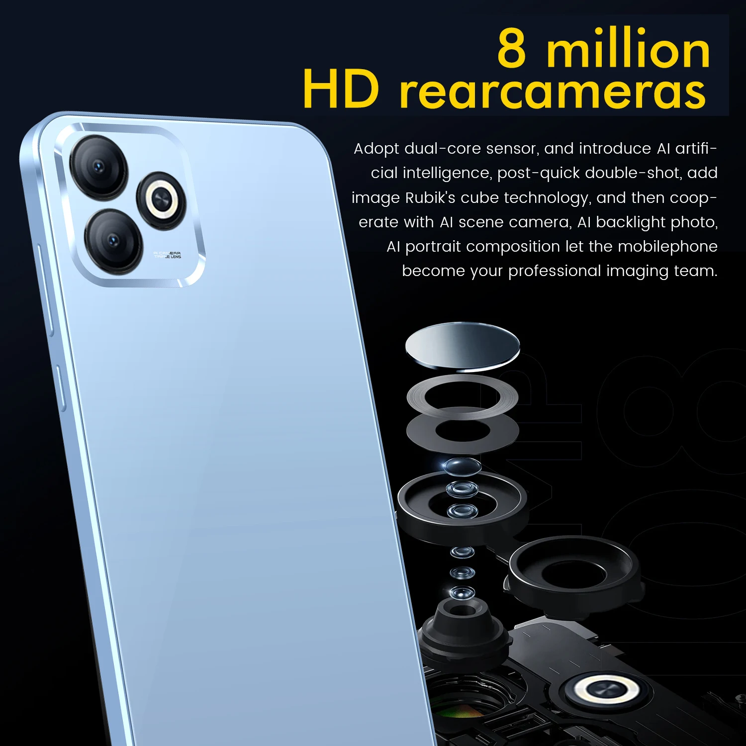 FUFFI-X6 Pro Smartphone Android 6,0 pulgadas red 3G 2 + 16GB ROM 3500mah teléfono móvil Google Play Dual SIM 5 + 8MP teléfonos móviles