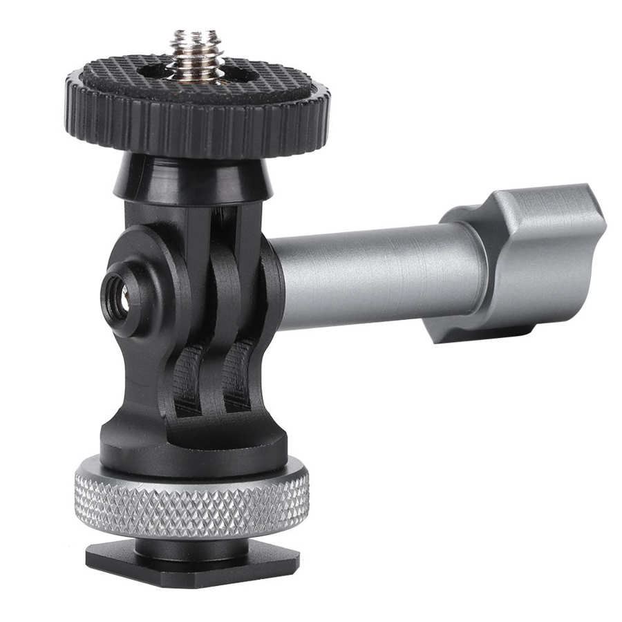 Appareil photo photographie chaussure chaude à 1/4IN vis adaptateur Base 180 degrés mouvement Expansion support chaussures chaudes support adaptateur Base