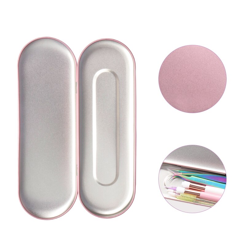 Scatola portaoggetti portatile per pinzette per ciglia Custodia per pinzette per ciglia Custodia per trucco Borsa per bellezza Spazzole protettive Matita eyeliner Custodia per organizer