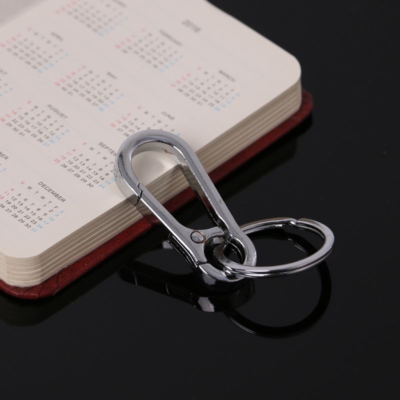 Carabiner Stainless Steel Gourd Buckle Carabiner Keychain Waist Belt Clip Anti-lost Buckle Hanging Keyriing Key Rings