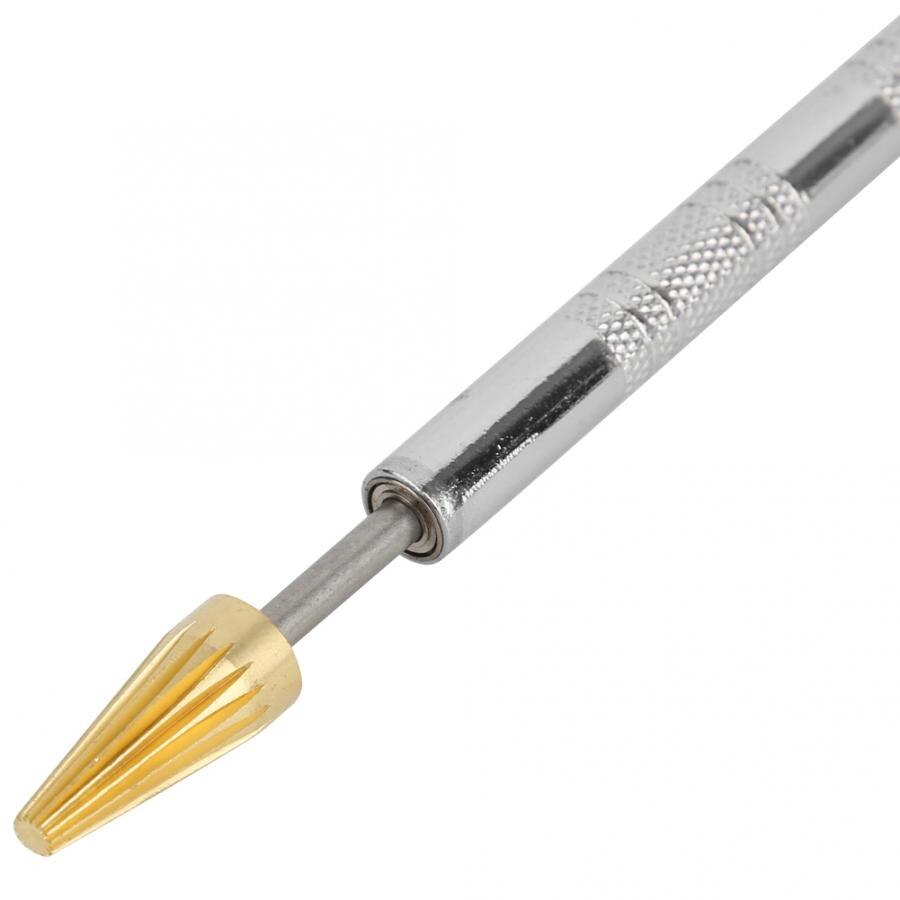 Herramienta perforadora de cuero para perforar, doble uso, punta de latón, punta de aceite, DIY, perforadora hecha a mano, herramientas artesanales de cuero DIY
