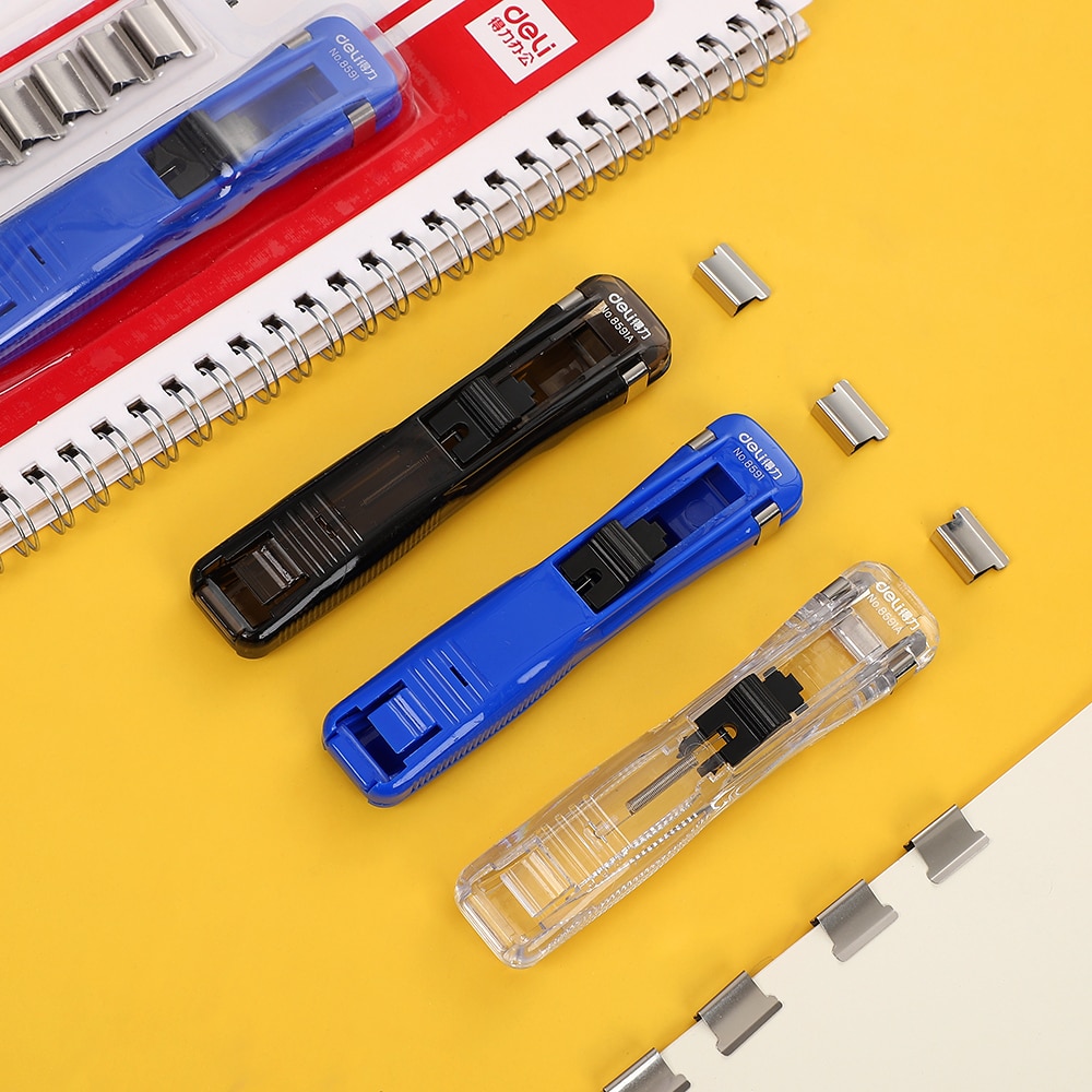 JIANWU 1pc Data Sorting Stapler Simple Practical Push Clamp Stapler Classification Folder Student Storage School Office Supplies