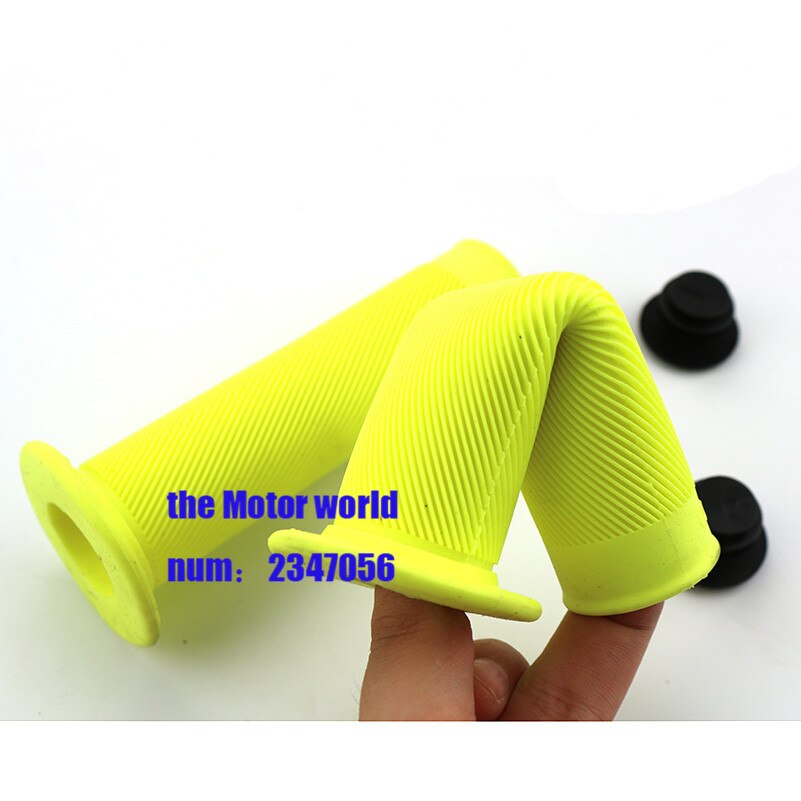 yellow Rubber Grip Handle Bar Motorcycle Grips 7/8" 22mm Grips Protector Handlebar Universal For ATV moto