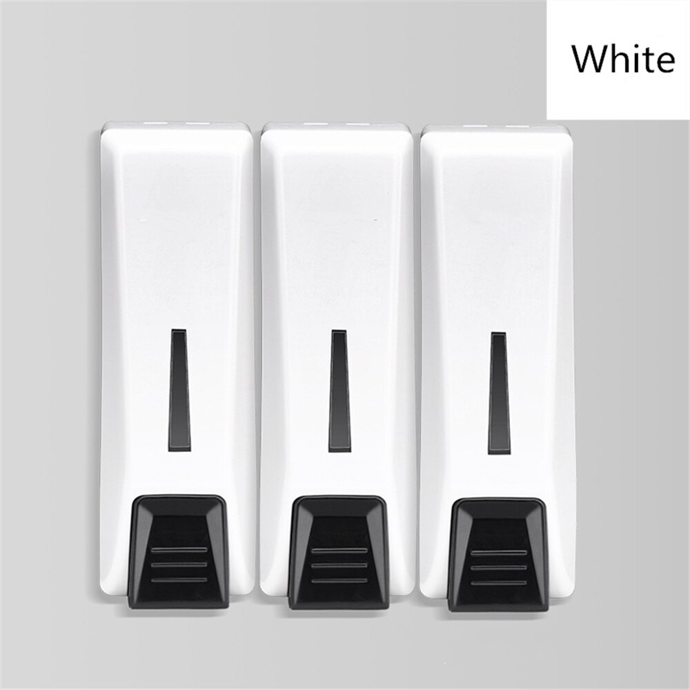 Single/Double/Triple Soap Dispenser Wall-mount Shower Bath Shampoo Dispenser Liquid Soap Container Bathroom Accessories: White 3