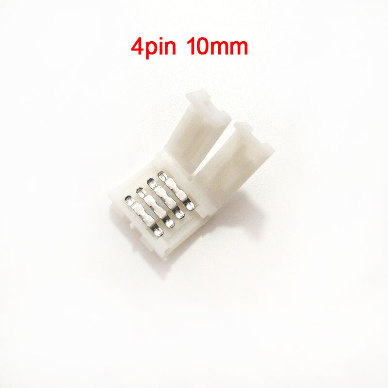 Gratis Lassen Printplaat Aansluiting Led Strip Connector 2Pin 3Pin 4Pin 5Pin 8 Mm 10 Mm 12 Mm Voor Led strip Licht: 4PIN 10MM