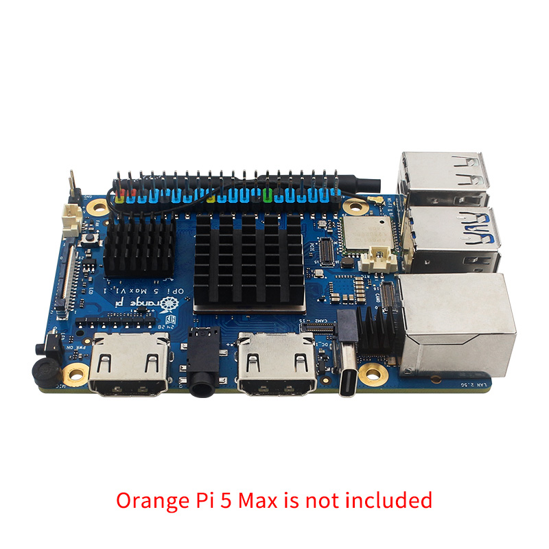 Oranje Pi 5 Max Koellichaam 3 Stuks Aluminium Metalen Heatsink Zwart Passieve Koeling Warmteafvoer Voor Oranje Pi 5 Max