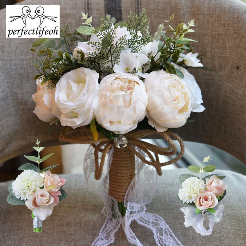 Artificial Bouquets De Casamento Para Noivas Fora Do Laço Flores Do Casamento Broche Bouquet Bouquets De Mariage