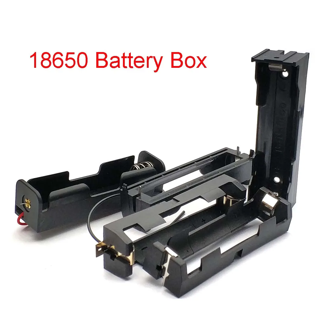 18650 powerbank-behuizingen, 1 opbergdoos voor 18650 batterijen, 1 batterijhouder met snoer, 18650 smd thm-connectoren
