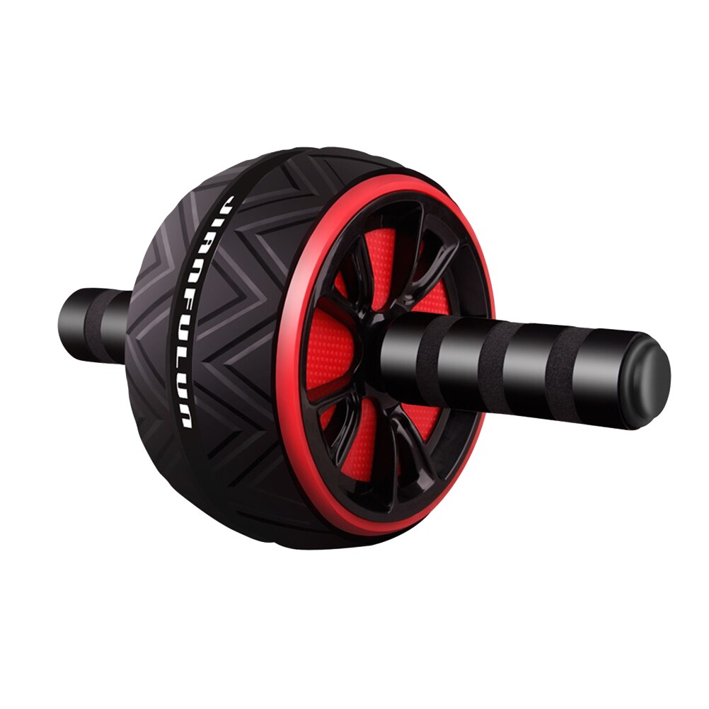 Buikspieroefening Roller Dubbele Wiel Buik Training Roller Mute Buik Wiel Buik Sport Workout Gym Apparatuur: Black