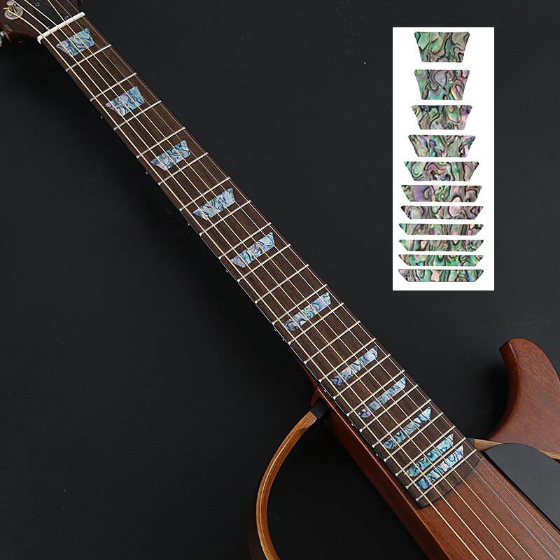 Guitar Fretboard Stickers Guitar Accessories Tool Cross Inlay Decals UltraThin Sticker for Electric Acoustic Guitar Bass Ukulele