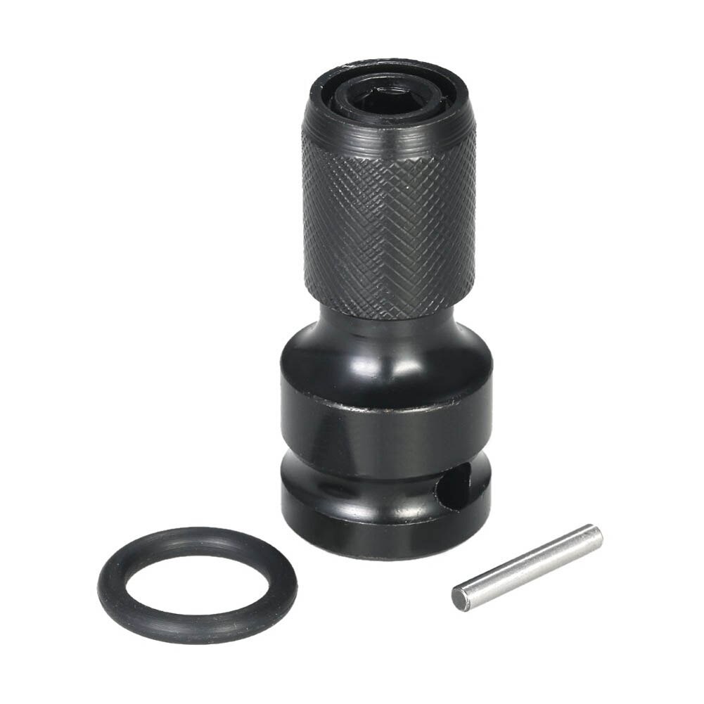 1/2 "Vierkante Tot 1/4" Hex Ratel Socket Conversie Tool Adapter Drive Converter Snelkoppeling Impact Socket Adapter tool: Zilver