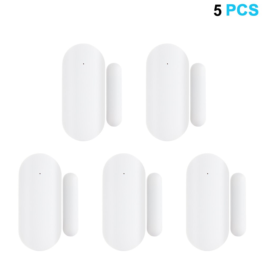 433MHz Door Window Alarm Sensor Wireless Magnetic Switch Contact Detector Signaling for Intruder Security Alarm System: 5 PCS