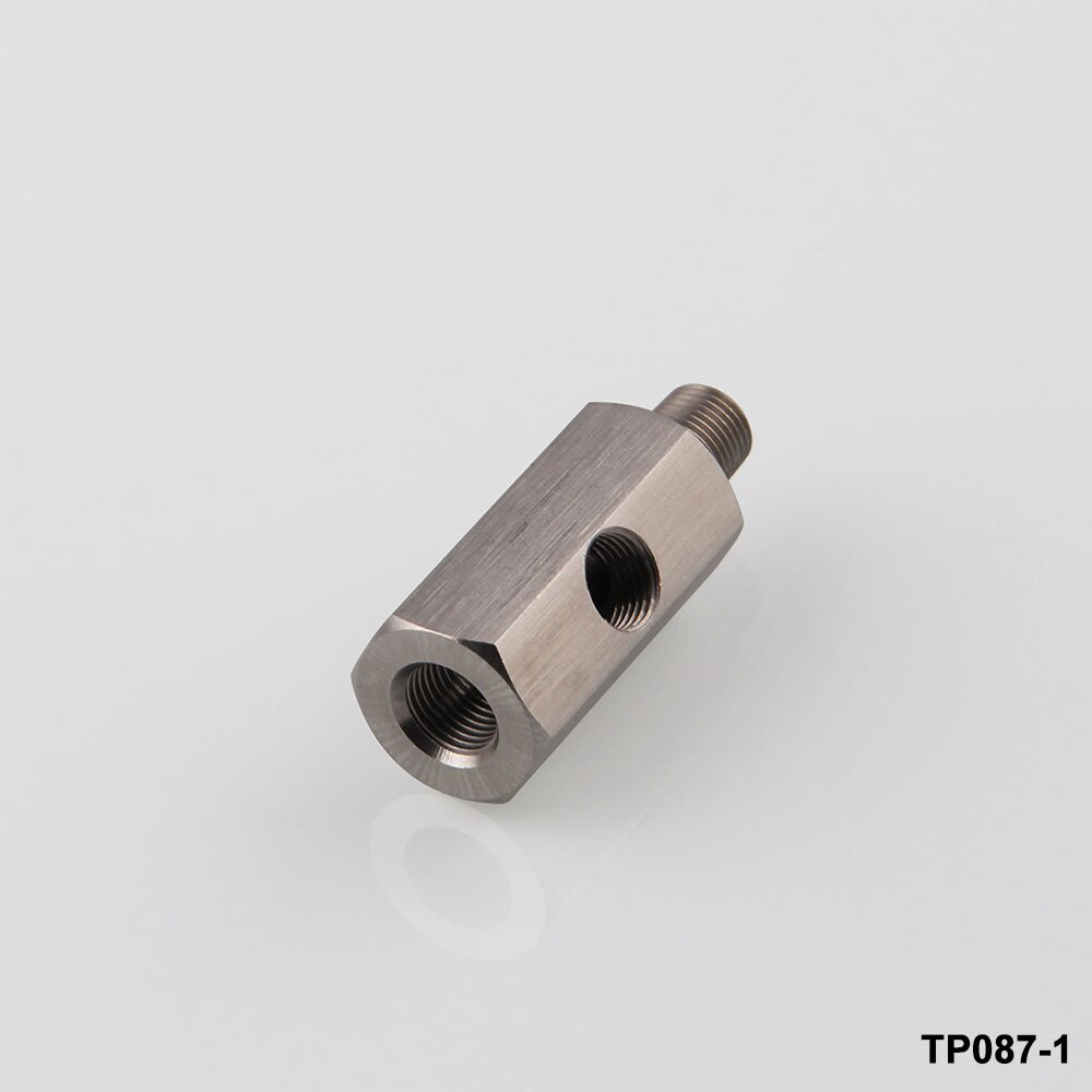 Car Tuning Accessories Oil Pressure Sensor Connector 1/8 "NPT Stainless Steel Turbo Charger Connector