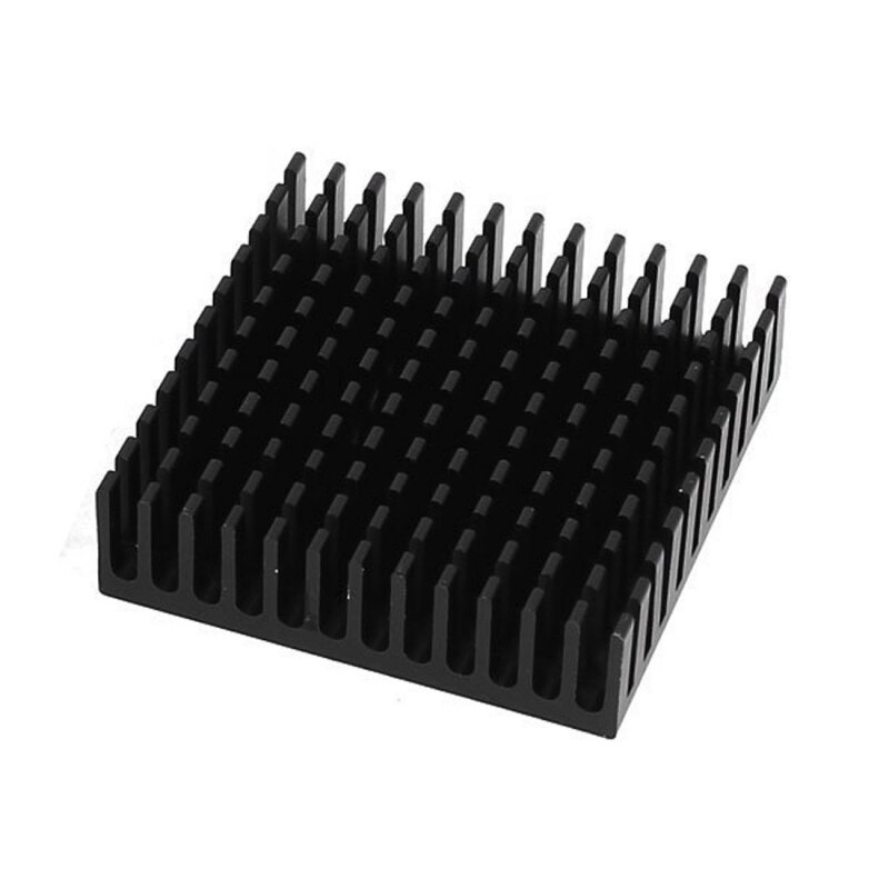 2 X czarny grzejnik aluminiowy Radiator radiatora 40X40 Mm X 11 Mm