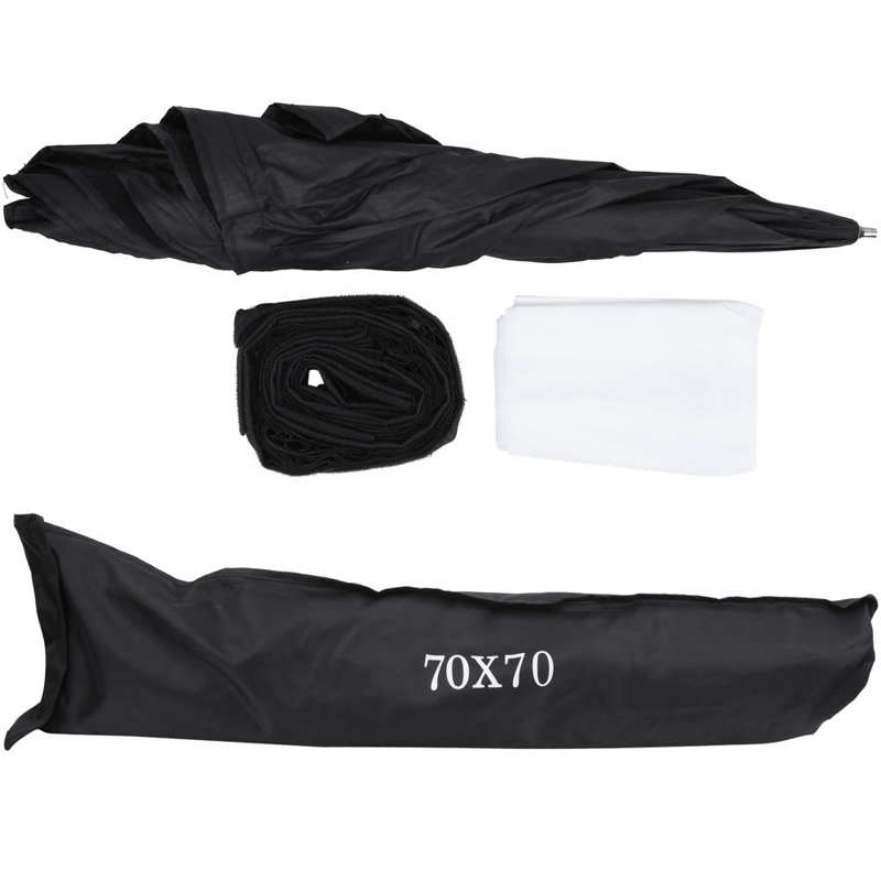 70 x 70cm draagbare fotostudio softbox paraplu diffuser reflector accessoires voor speedlight flitser