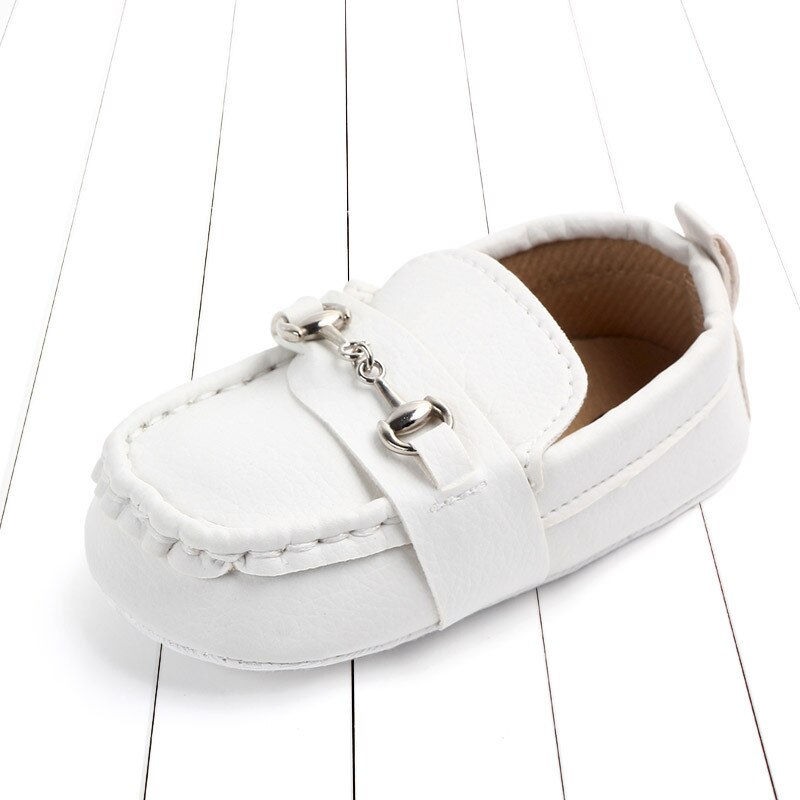 Zapatos de para primavera y otoño para recién nacido, ropa para niño y niña, zapatos de suela suave para niño pequeño: Blanco / 13-18 meses