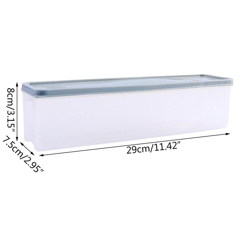 Boîte de rangement translucide pour nouilles, étanche à l&#39;humidité, boîte à Spaghetti hermétique avec couvercle en plastique transparent pour aliments et fruits