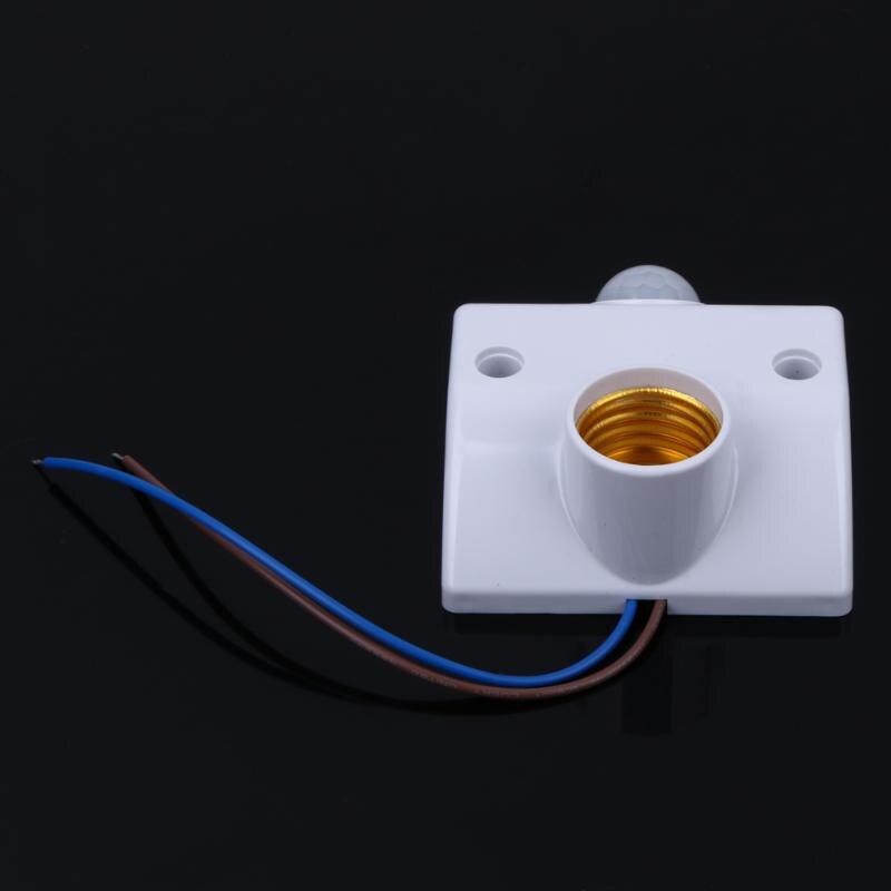 E27 AC220 Infrared Motion Sensor Light Switch Automatic Lamp Holder Intelligent Light Motion Sensing Switch W Screws