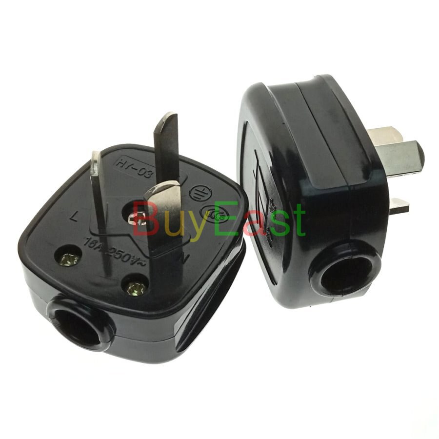 China 16A Male Main Power Plug AC100~250V 16A Black Color (Work With Xiaomi smart companion)