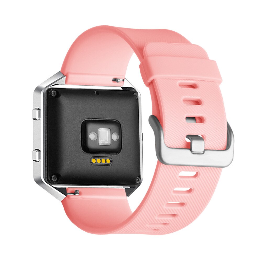Bracelet en Silicone pour fitbit blaze bracelet de remplacement bracelet bracelet ceinture de poignet Correa smartwatch bracelet de montre en caoutchouc + boucle en métal