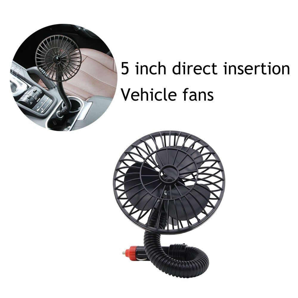 12V Plug Car Interior Fan Cooling Low Noise Summer Air Conditioner Fan Portable Vehicle Truck Auto Oscillating Cooling Fan #20