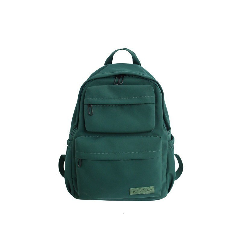 Rugzak Vrouwen Waterdichte Canvas Rugzak Grote Capaciteit Vrouwen Laptop Rugzak School Tieners Meisjes Reizen Mochila Feminina: green