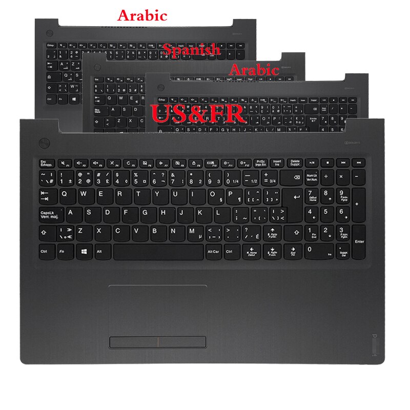 Funda superior/inferior para lenovo ideapad 310-15 310-15ISK 310-15ABR 510-15 510-15ISK 510-15IKB, reposamanos, varios idiomas,