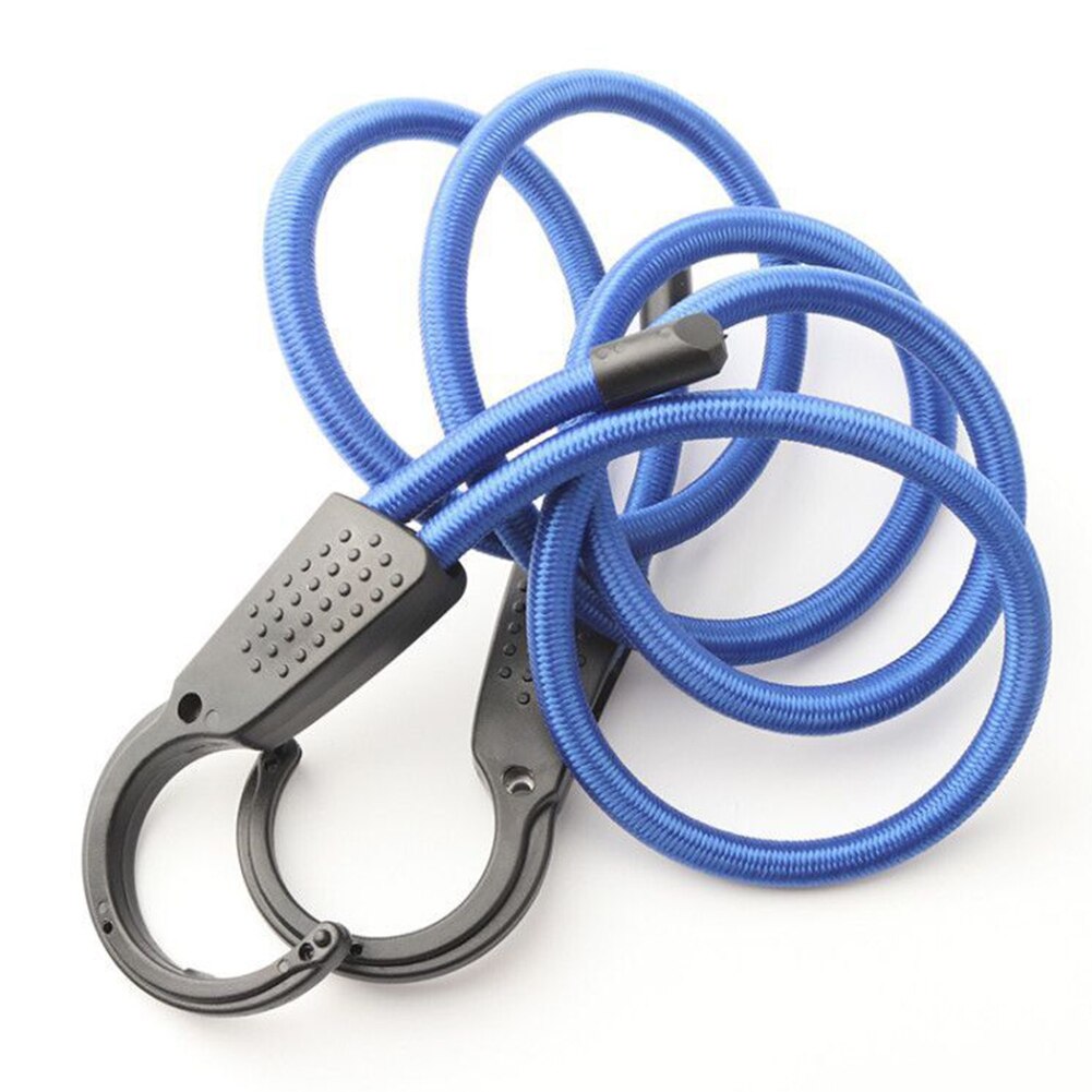 Cuerda de goma para equipaje al aire libre, tendedero portátil resistente al desgaste, accesorios duraderos para coche, viaje con gancho