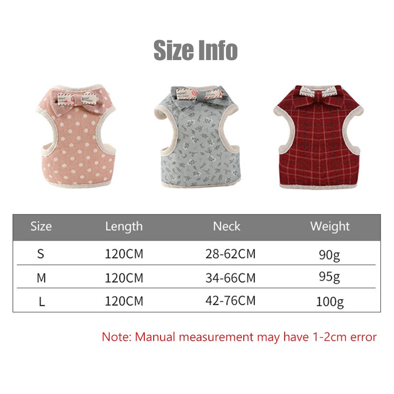 Kleine Hond Harnas Leiband Set Huisdieren Honden Producten Kat Vest Strik Mesh Gevoerde Voor Puppy Chihuahua Pug Bulldog kragen