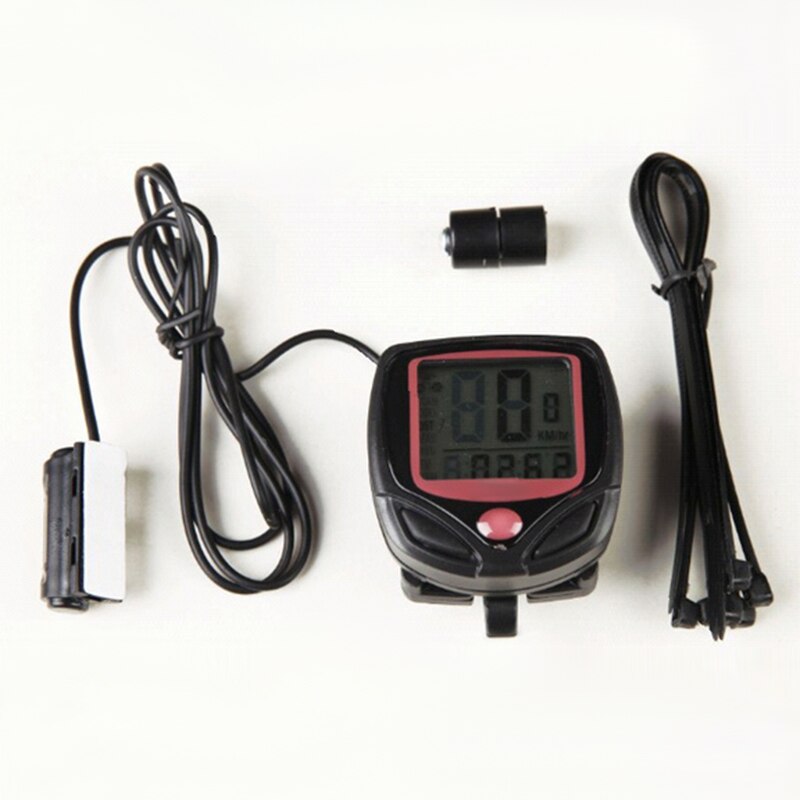 1Pcs Fiets Computer Met Lcd Digitale Display Waterdichte Fiets Kilometerstand Snelheidsmeter Fietsen Stopwatch Rijden Accessoires: Default Title