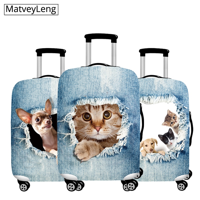 Luggage Cover Suitcase - Animal Print - Elastic Fabric - for 18-32 inch Suitcases