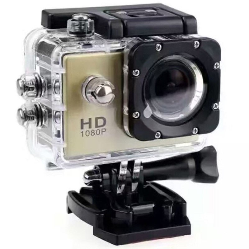 480P Motorcycle Dash Sports Action Video Camera Motorcycle Dvr Full Hd 30M Waterproof,Gold: Default Title