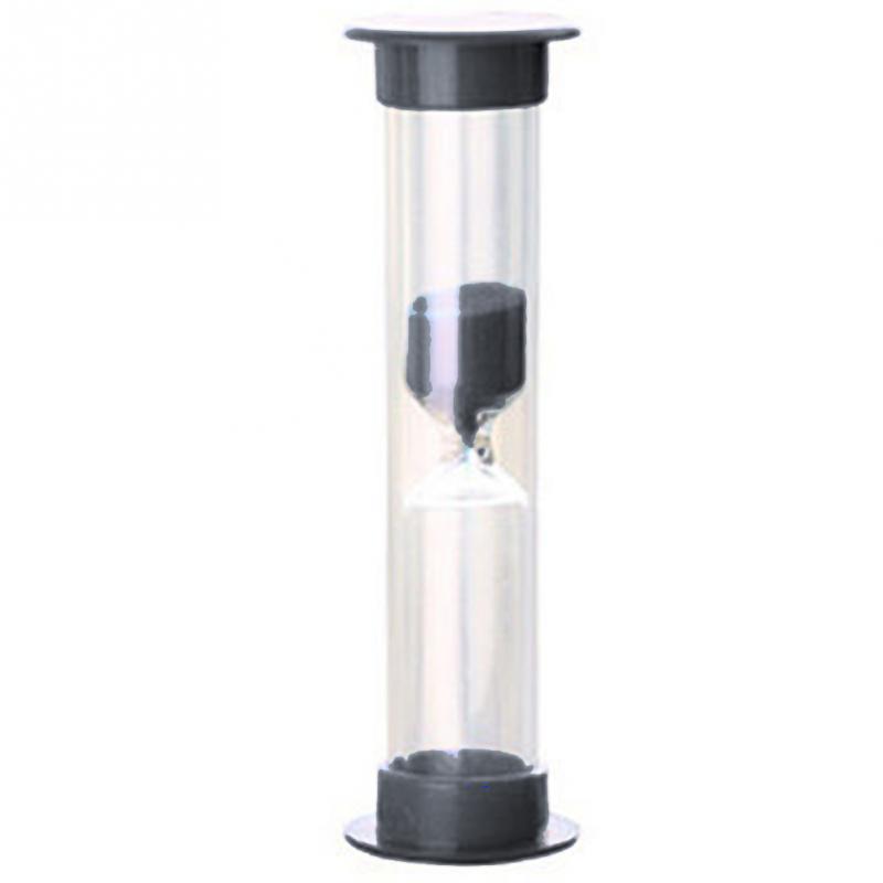 2/3/5/10 Minutes Mini Sand Timer Glass Sand Dropping Time Counter Glass Hourglass Timer Clock Home Decorations: black / 2min