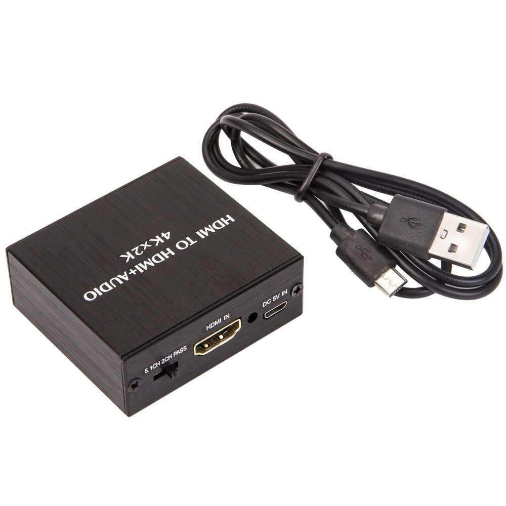 4k hdmi audio extractor stereo extractor konverter hdmi til hdmi optisk toslink spdif  + 3.5mm audio splitter adapter til pc  ps5: Default Title