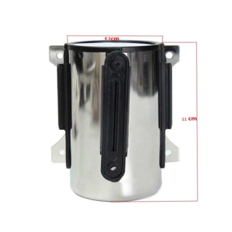 Stainless Steel Retractable Belt Wall Mount Ribbon Barrier Tape Crowd Control Outdoor Sport Stanchion Queue 2m/3M/5m