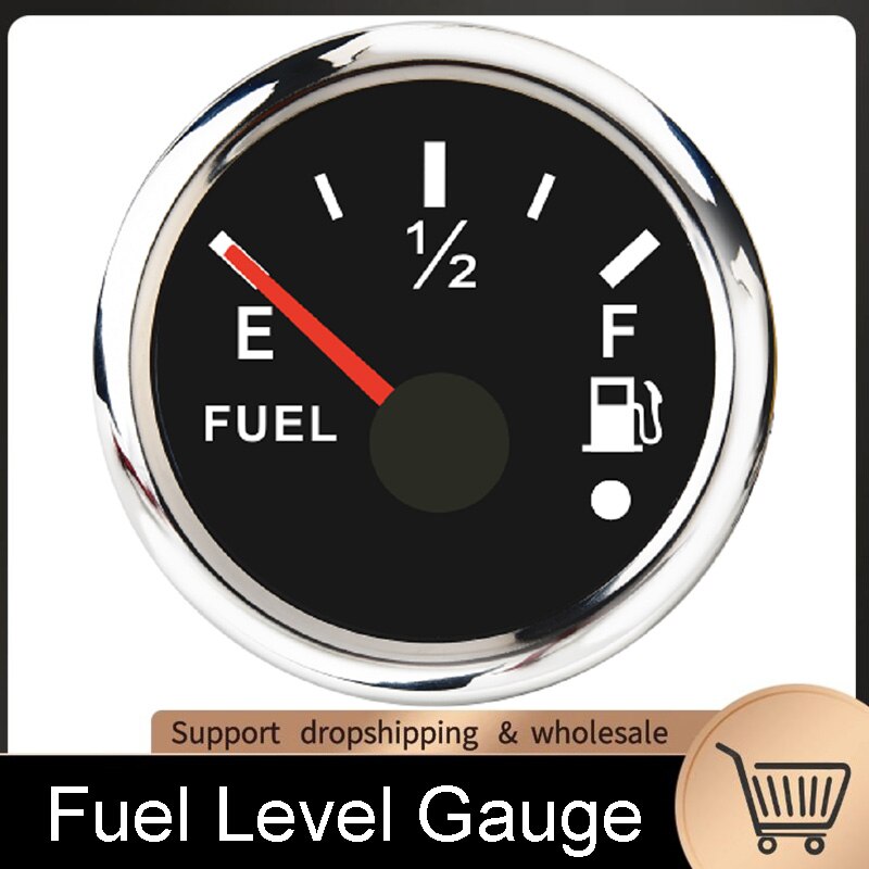 Rvs Boot Water Niveau Gauge 52Mm 0-190Ohm Brandstofniveausensor 300Mm Water Tank Level Gauge Indicator Voor auto Marine: Fuel gauge BS