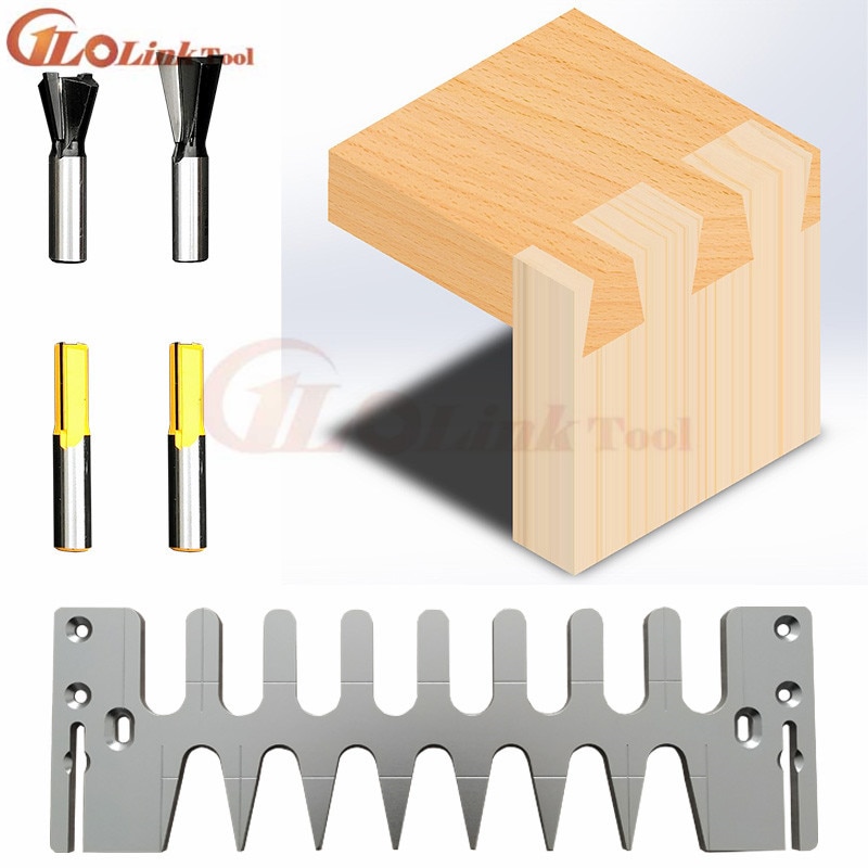 12 " 15 "  / 16 "svalehale skabelon router skabelon kit skabelon tegningssæt svalehale skabelon router til træbearbejdning tømrer værktøj